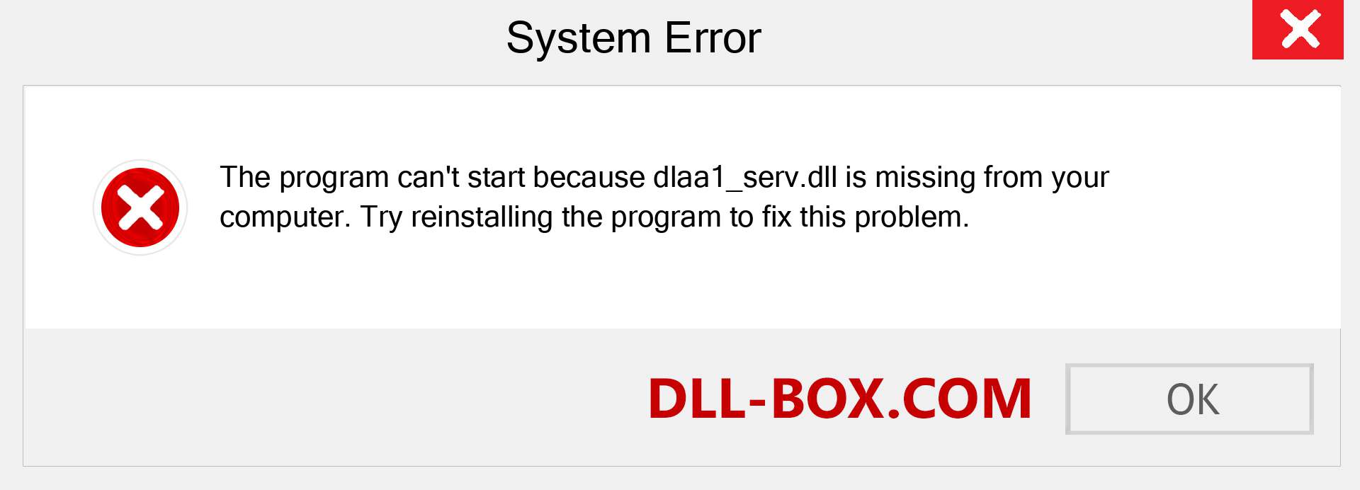  dlaa1_serv.dll file is missing?. Download for Windows 7, 8, 10 - Fix  dlaa1_serv dll Missing Error on Windows, photos, images